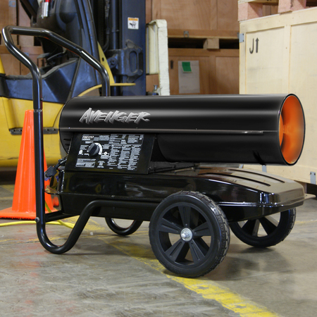 AVENGER Portable Kerosene Multi-Fuel Forced Air Heater - 125,000 Btu - Model# FBD125T